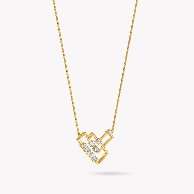 Built On Angles Pendant With Chain,,hi-res image number null