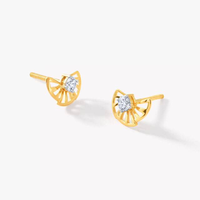 Aureline Fan Studs,,hi-res image number null