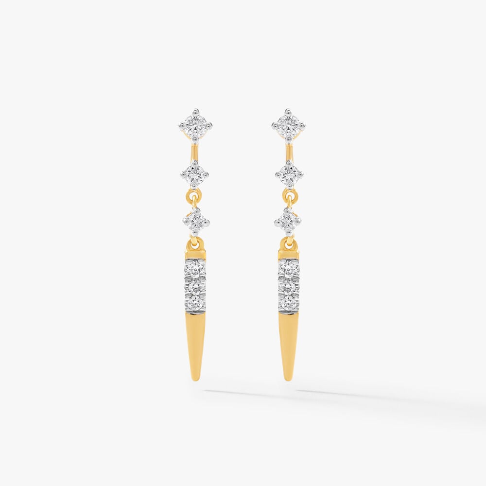 Point Made Drop Earrings,,hi-res image number null