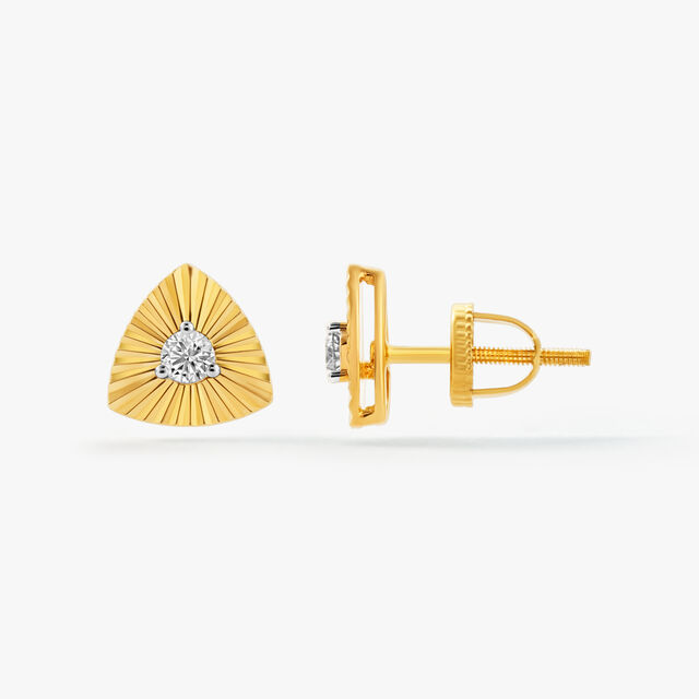 Love Triangle Stud Earrings,,hi-res image number null