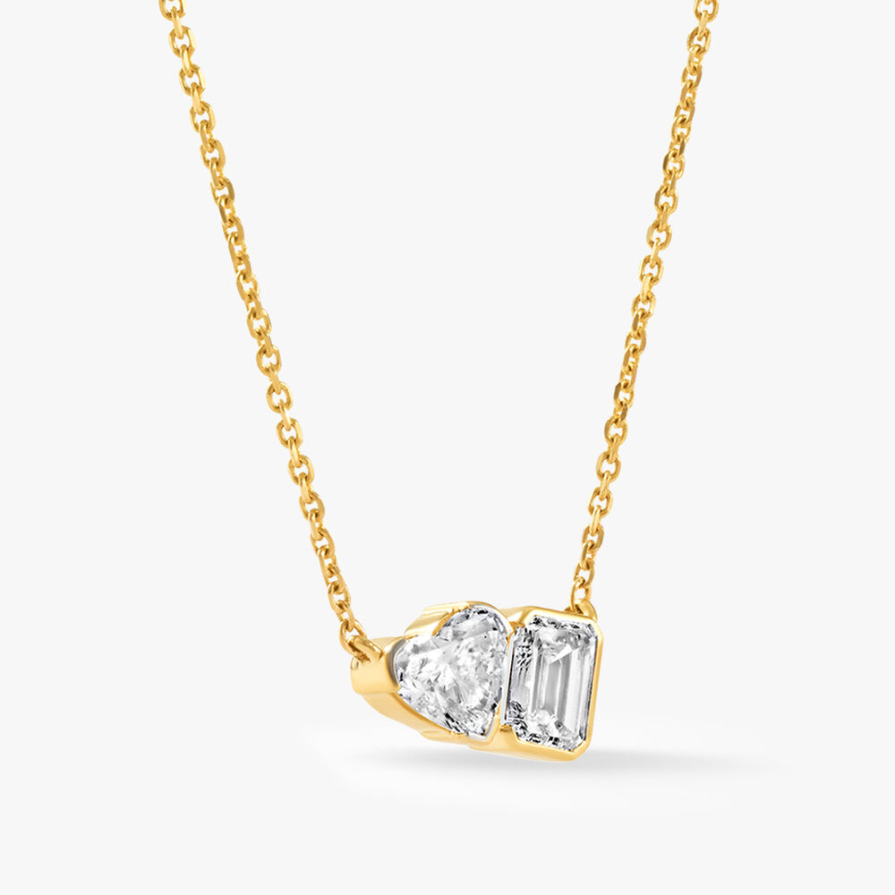 Heart Meets Emerald Pendant with Chain,,hi-res image number null