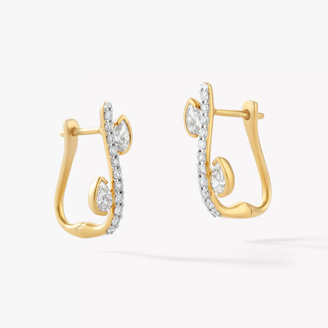 Chic Muse J Hoop Earrings,,hi-res image number null