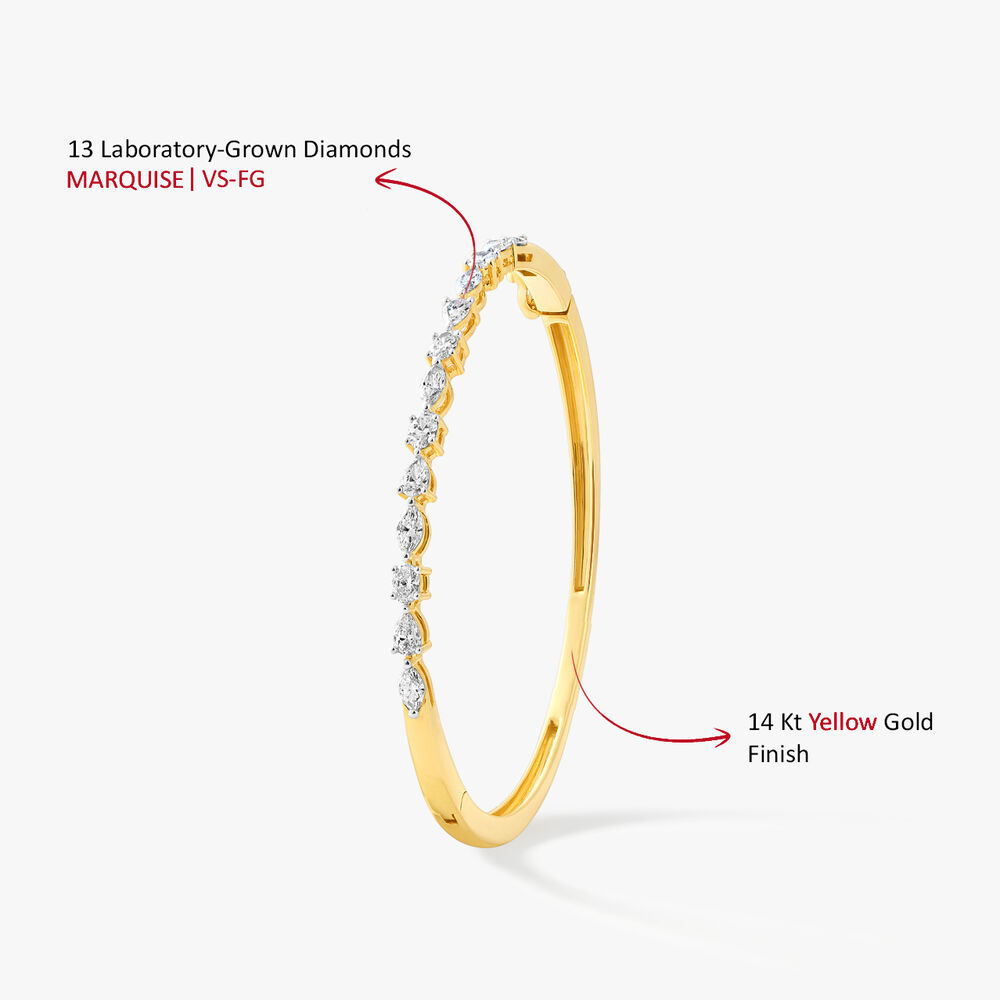Marquise Elara Line Bangle,,hi-res image number null
