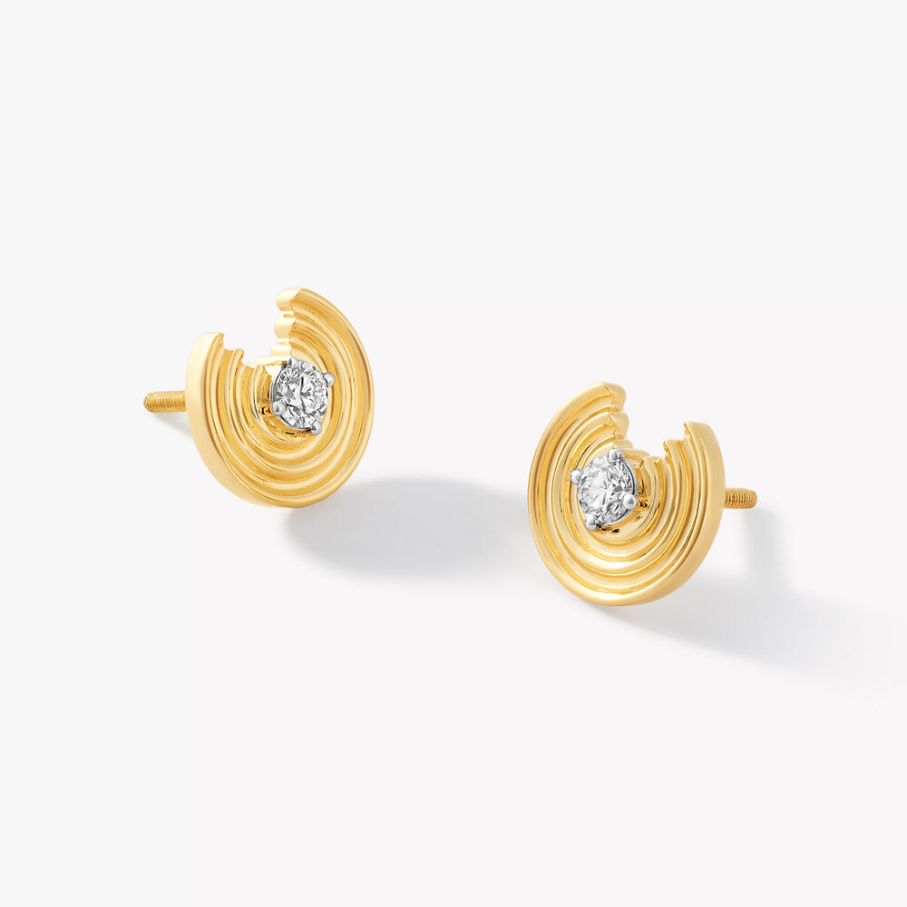 Ripple Effect Stud Earrings,,hi-res image number null