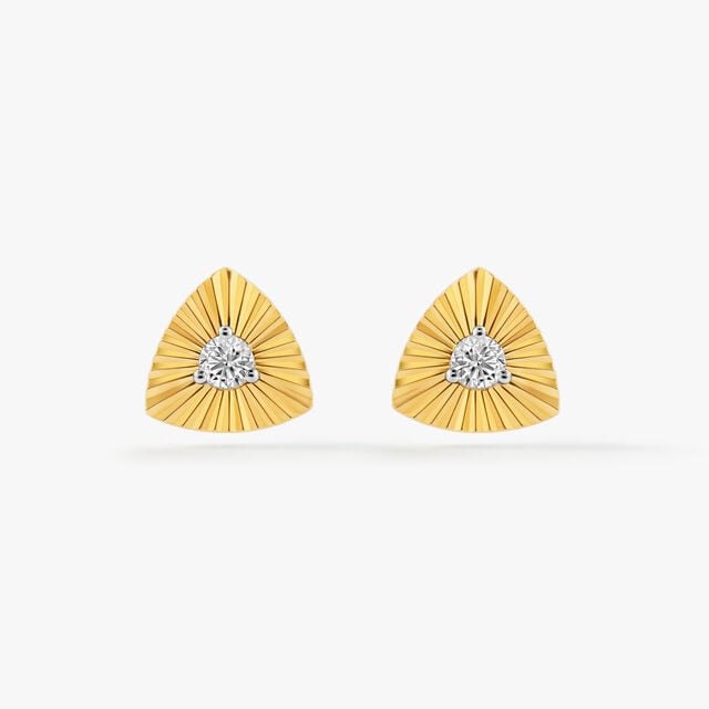 Love Triangle Stud Earrings,,hi-res image number null