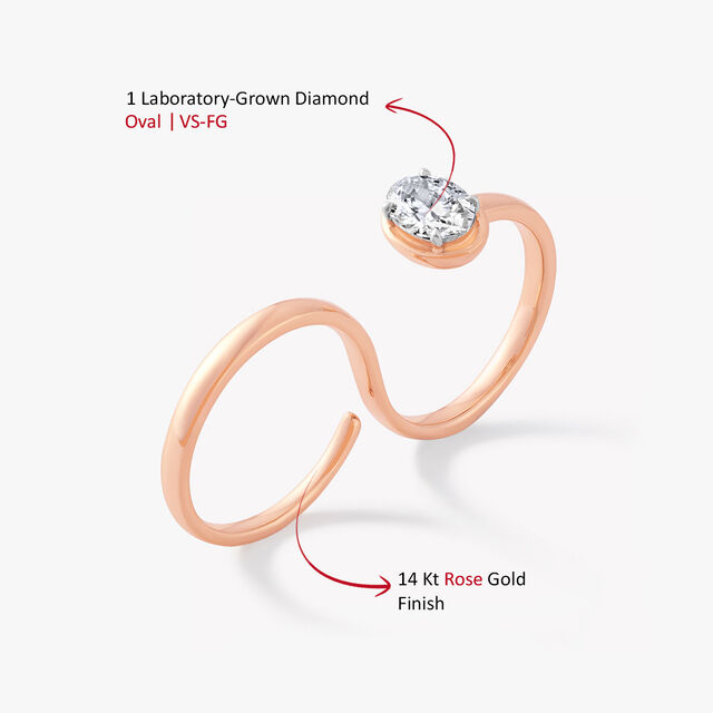 Ovalline Two Finger Ring,,hi-res image number null