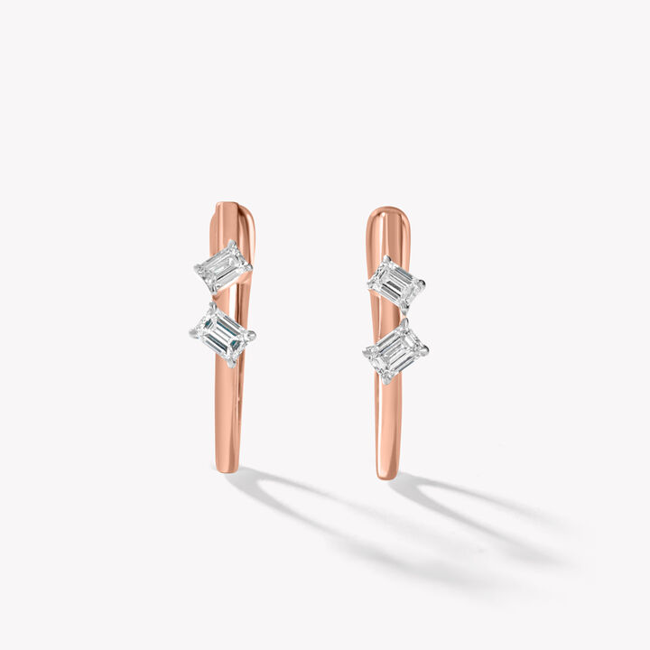 Emerald In A Hoop Earrings