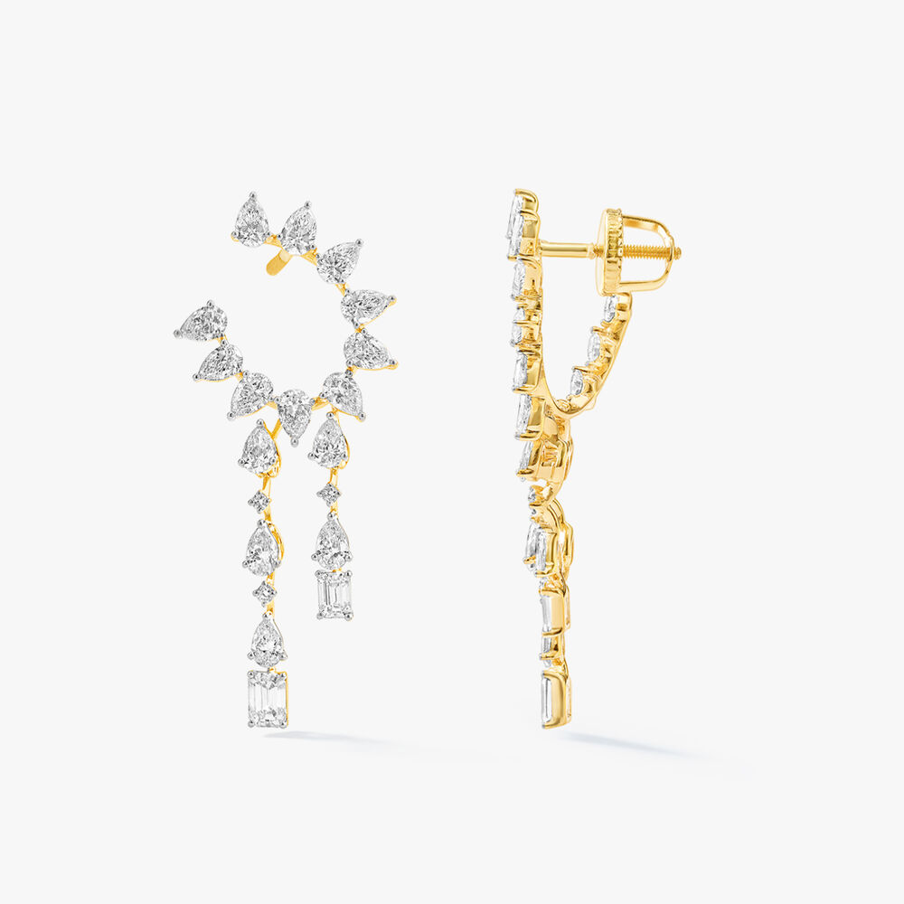 Orange Peel Drop Earrings,,hi-res image number null