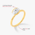 Elysia Oval Half Bezel Ring,,hi-res image number null