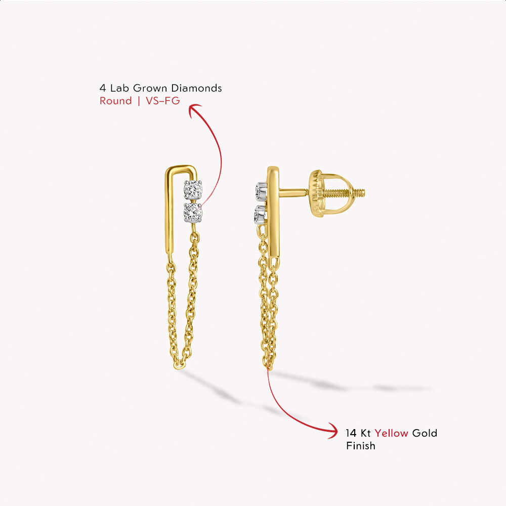 Chain Reaction Drop Earrings,,hi-res image number null