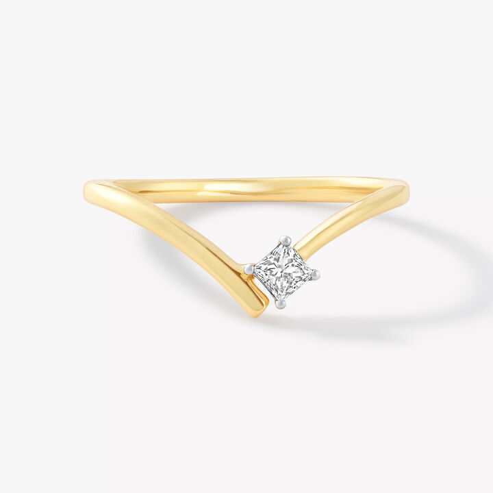 Prinsette Sleek Solitaire Ring