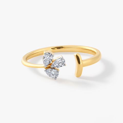 Golden Flora Open Ring