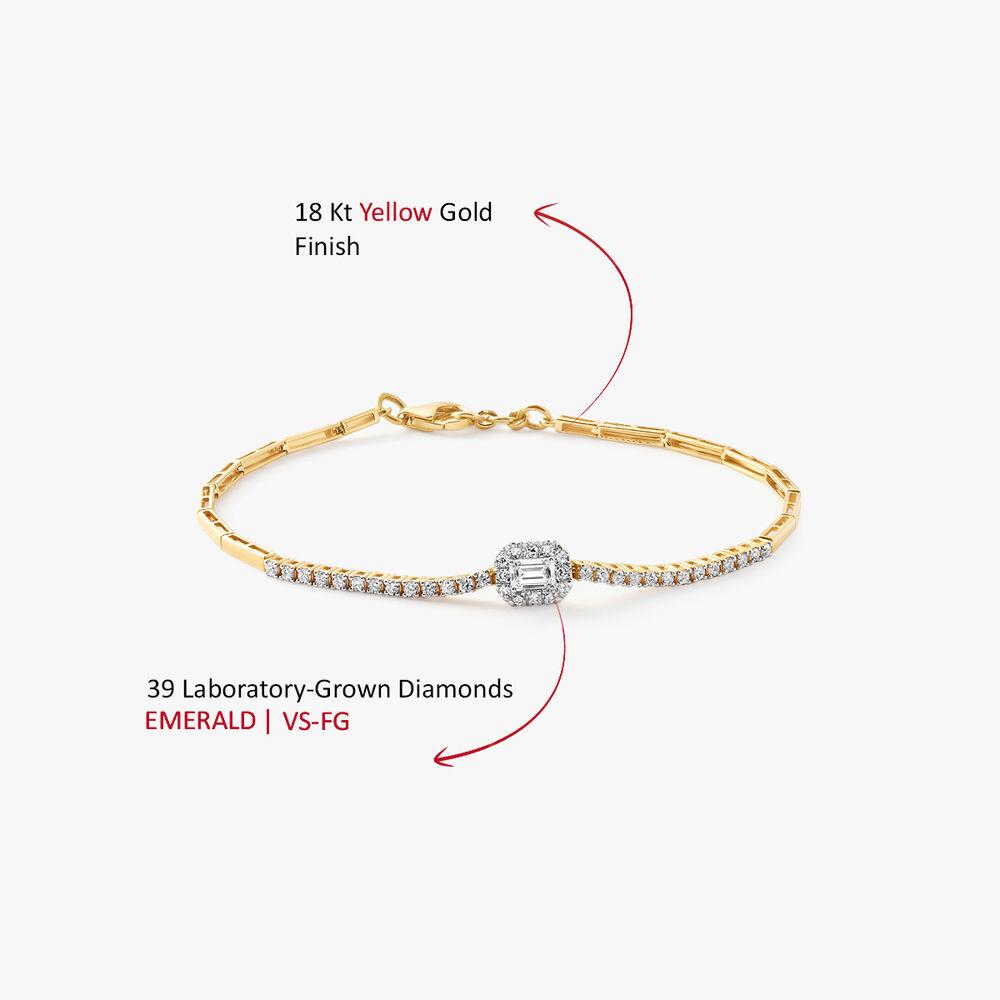 Emeraldia Halo Line Bracelet,,hi-res image number null