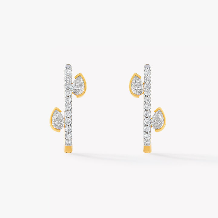 Chic Muse J Hoop Earrings