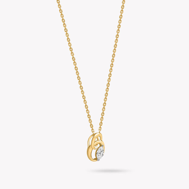Coil Tease Pendant With Chain,,hi-res image number null