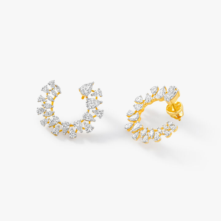 Orange Peel Stud Earrings