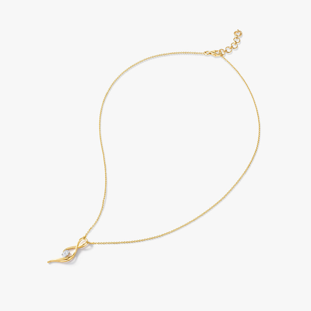 Oval In Motion Pendant with Chain,,hi-res image number null