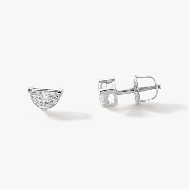 Half Moon On Purpose Stud Earrings,,hi-res image number null