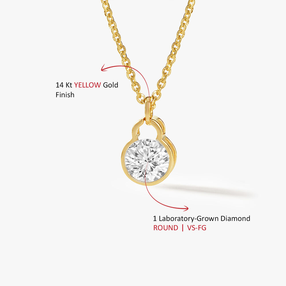 Lock My Glow Pendant With Chain,,hi-res image number null