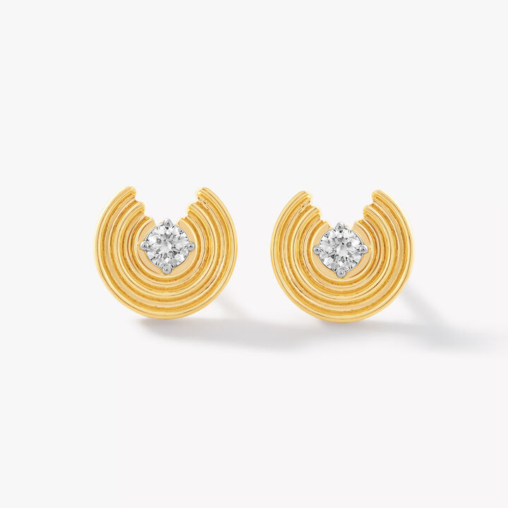 Ripple Effect Stud Earrings